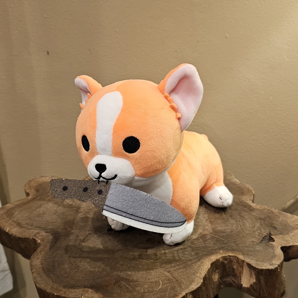 Corgi With Knife Plush